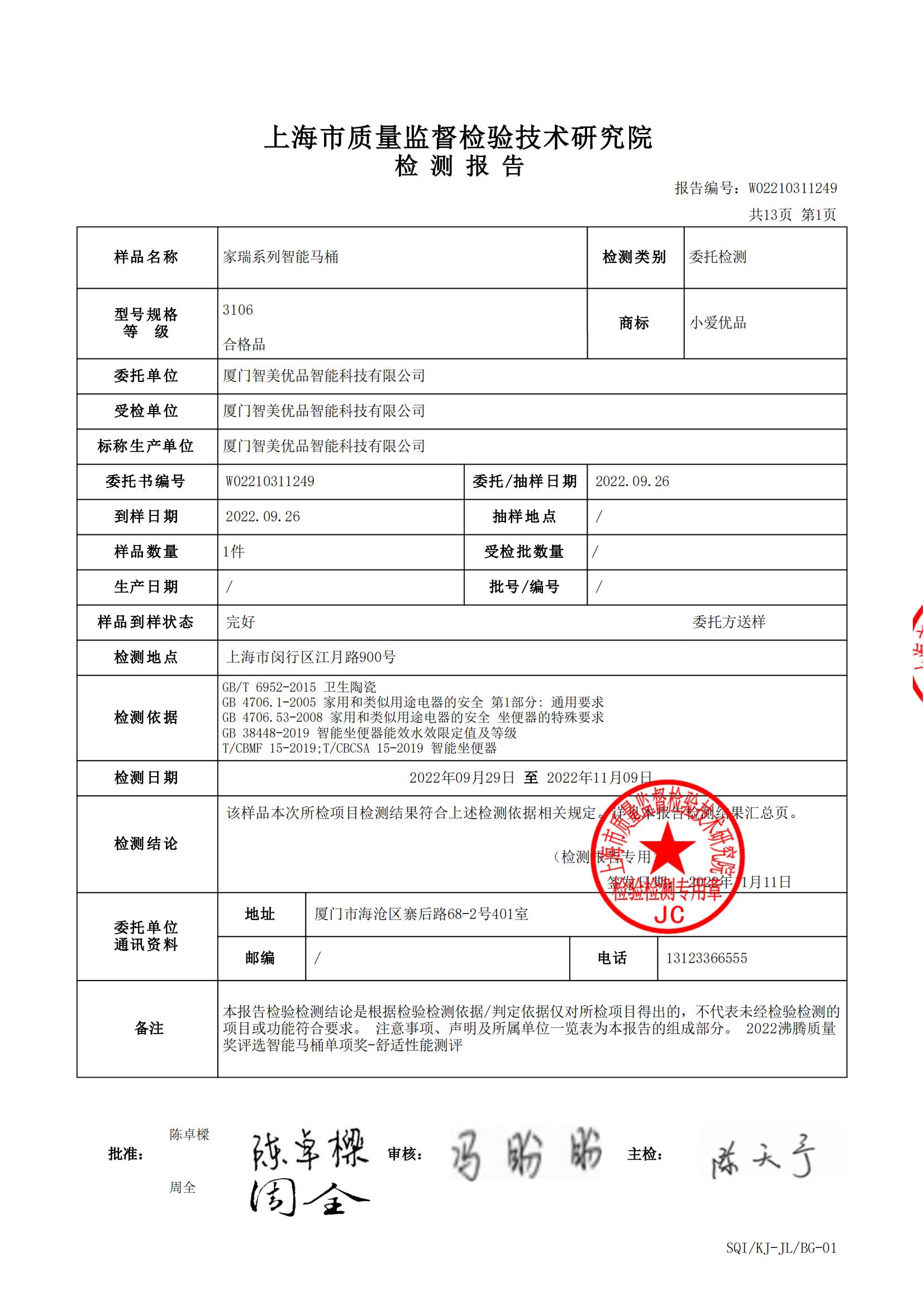 检测报告图片