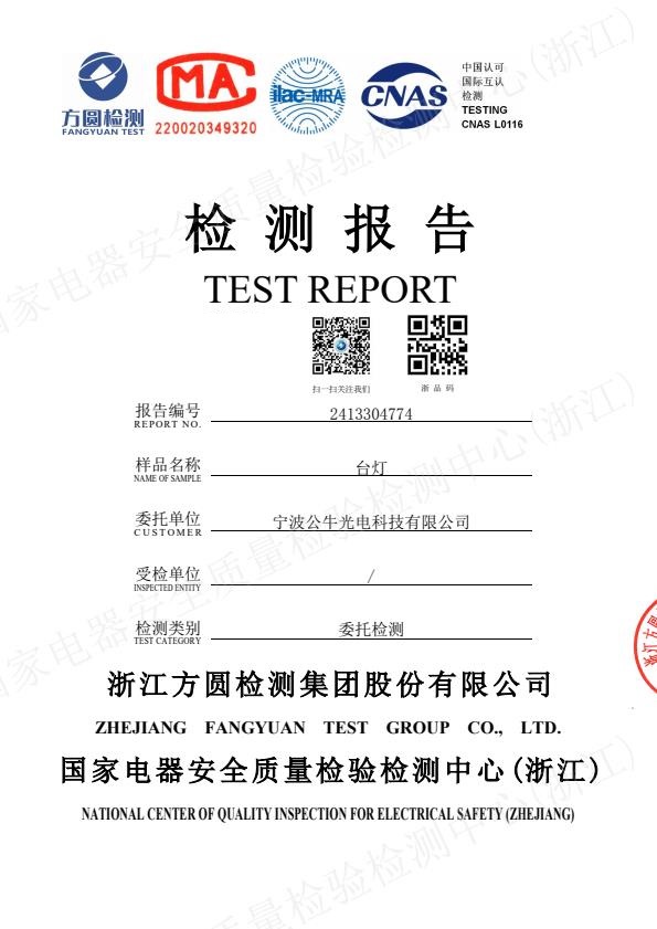 检测报告图片