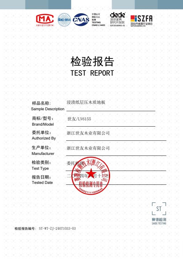 检测报告图片