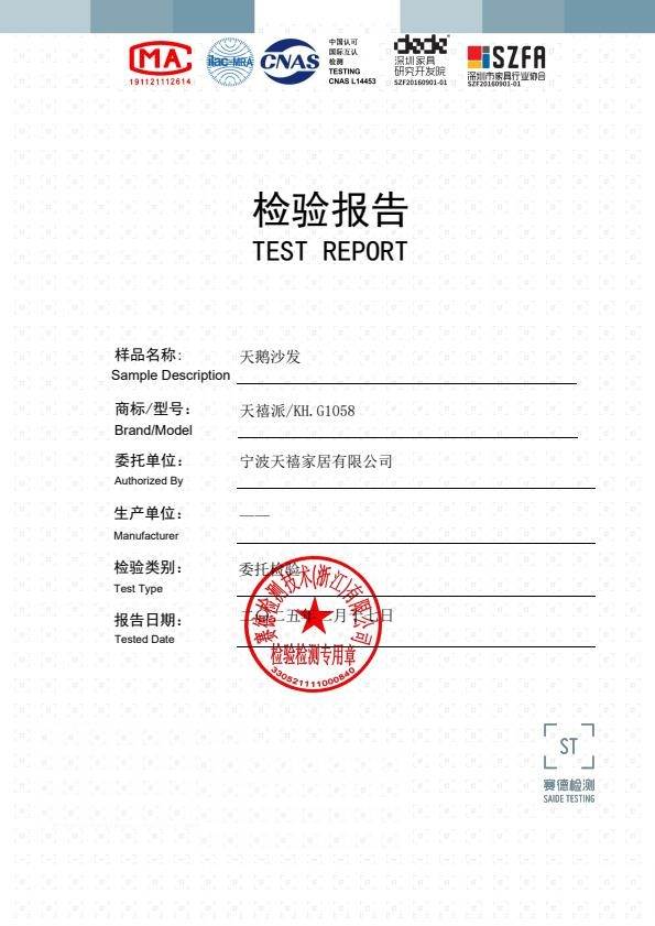 检测报告图片