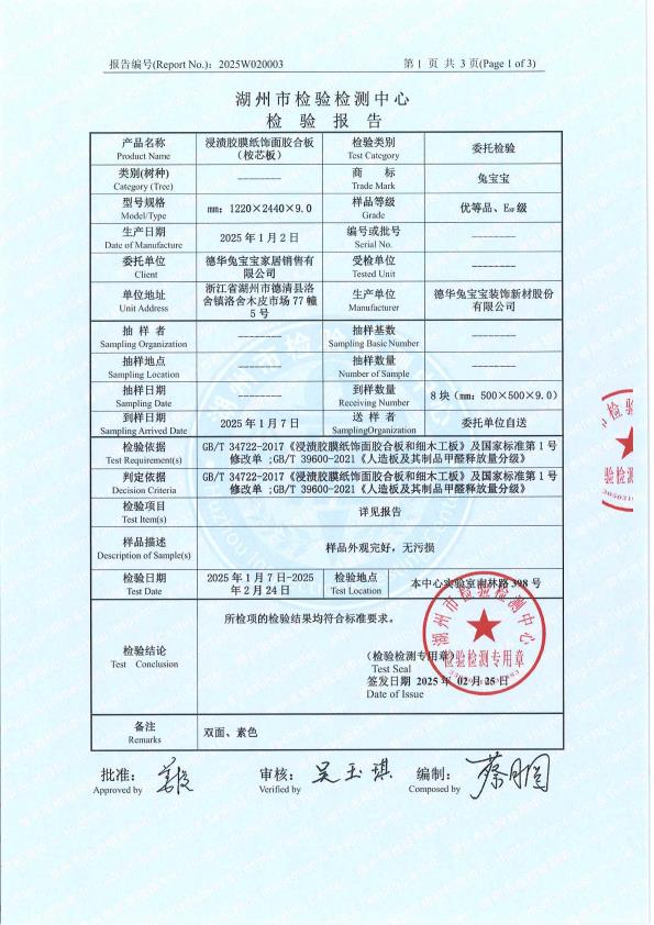 检测报告图片