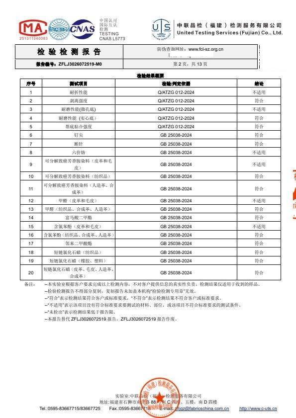 检测报告图片