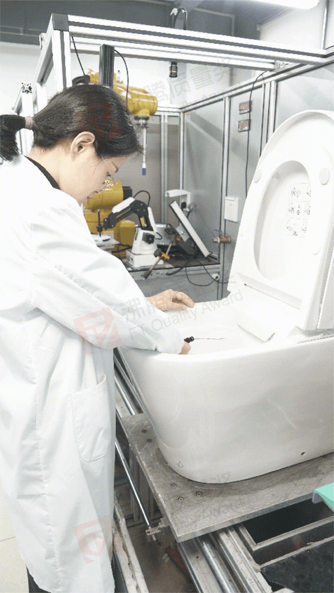 冲洗墨线试验