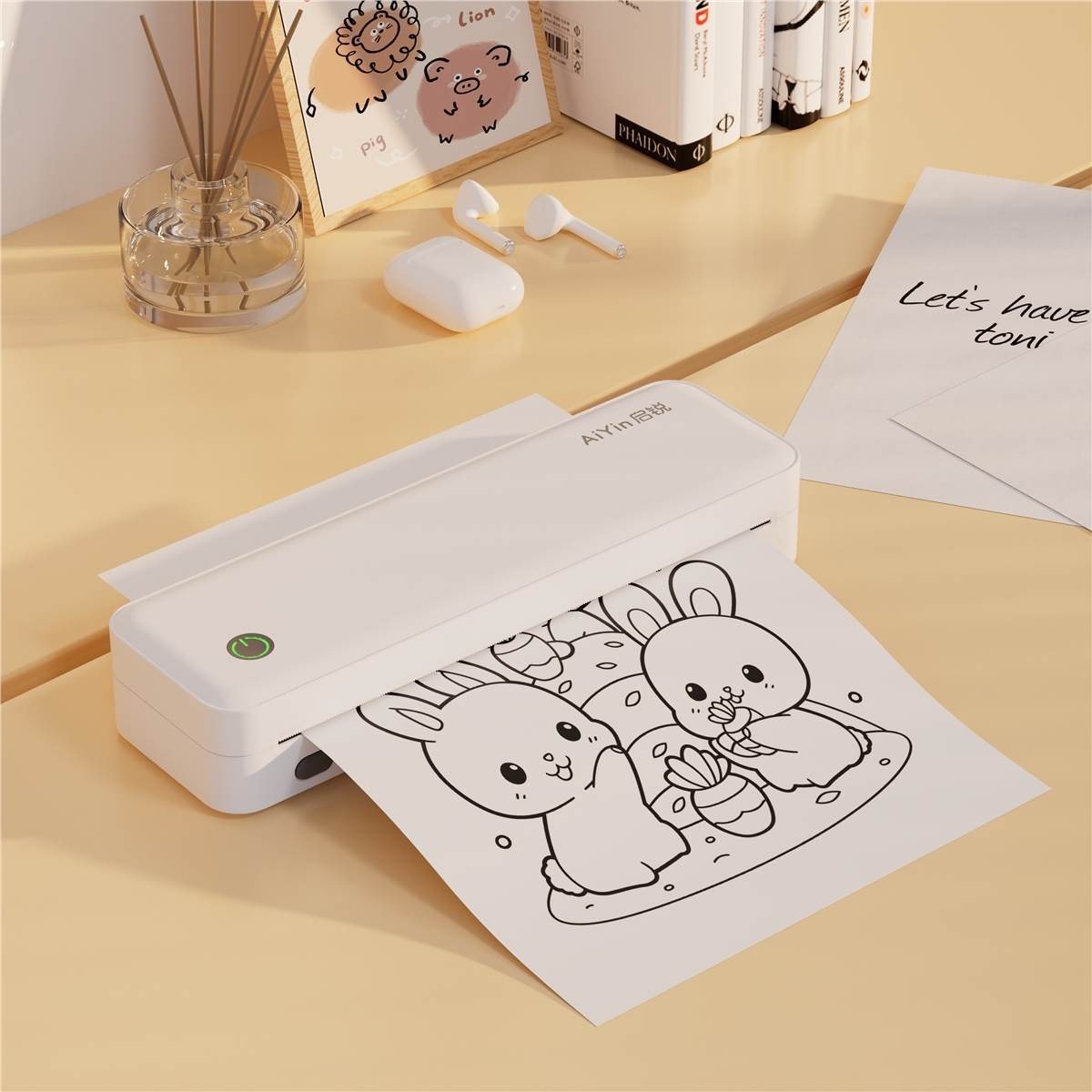 AiYin启锐A40a家用迷你打印机 A40a