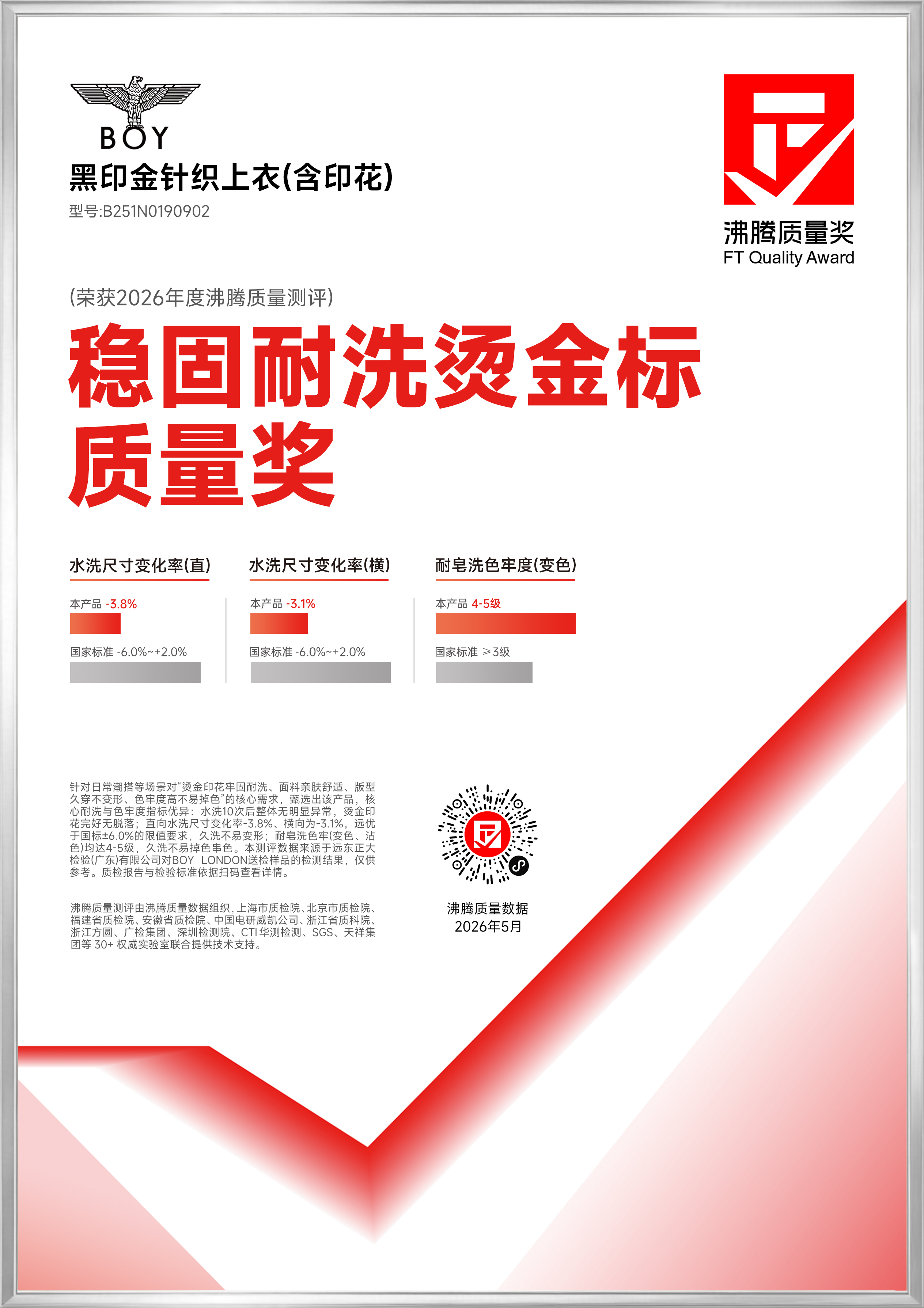 获奖产品证书图