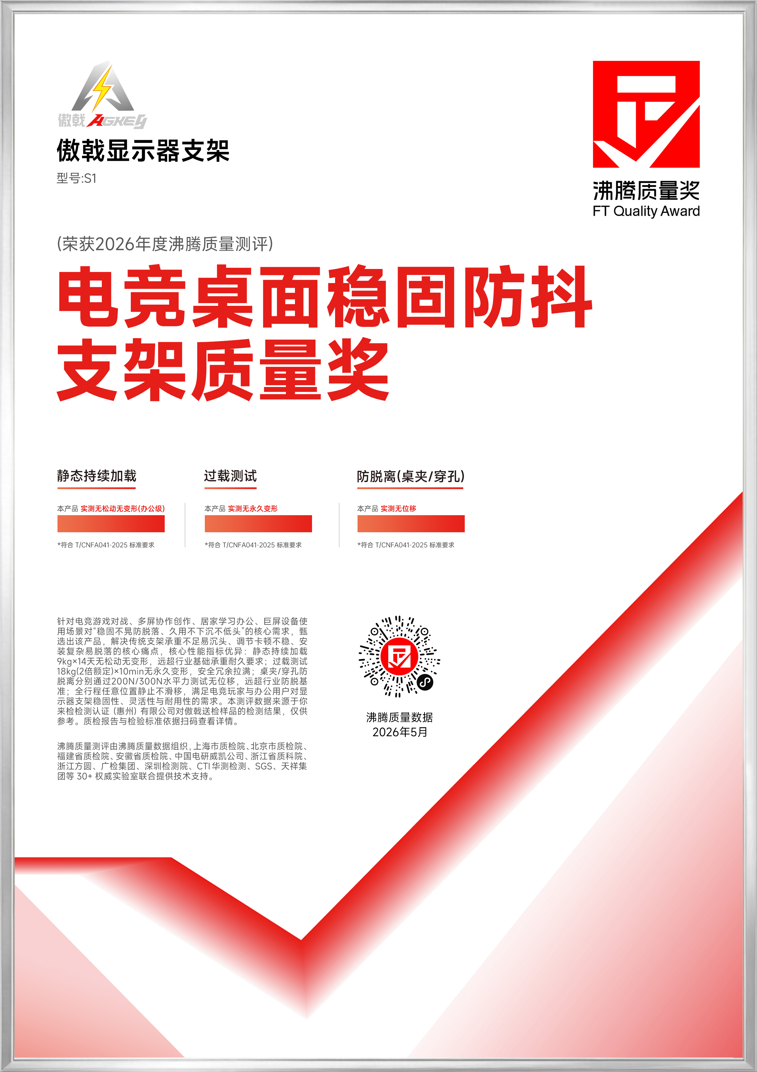 获奖产品证书图