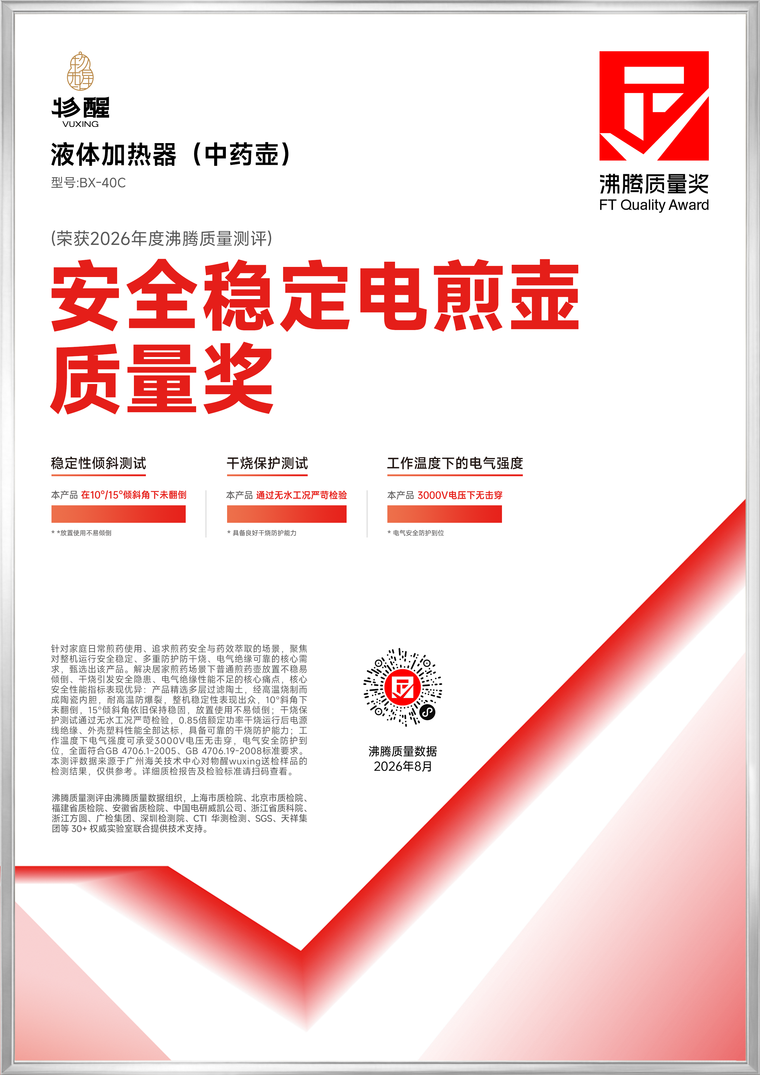 获奖产品证书图