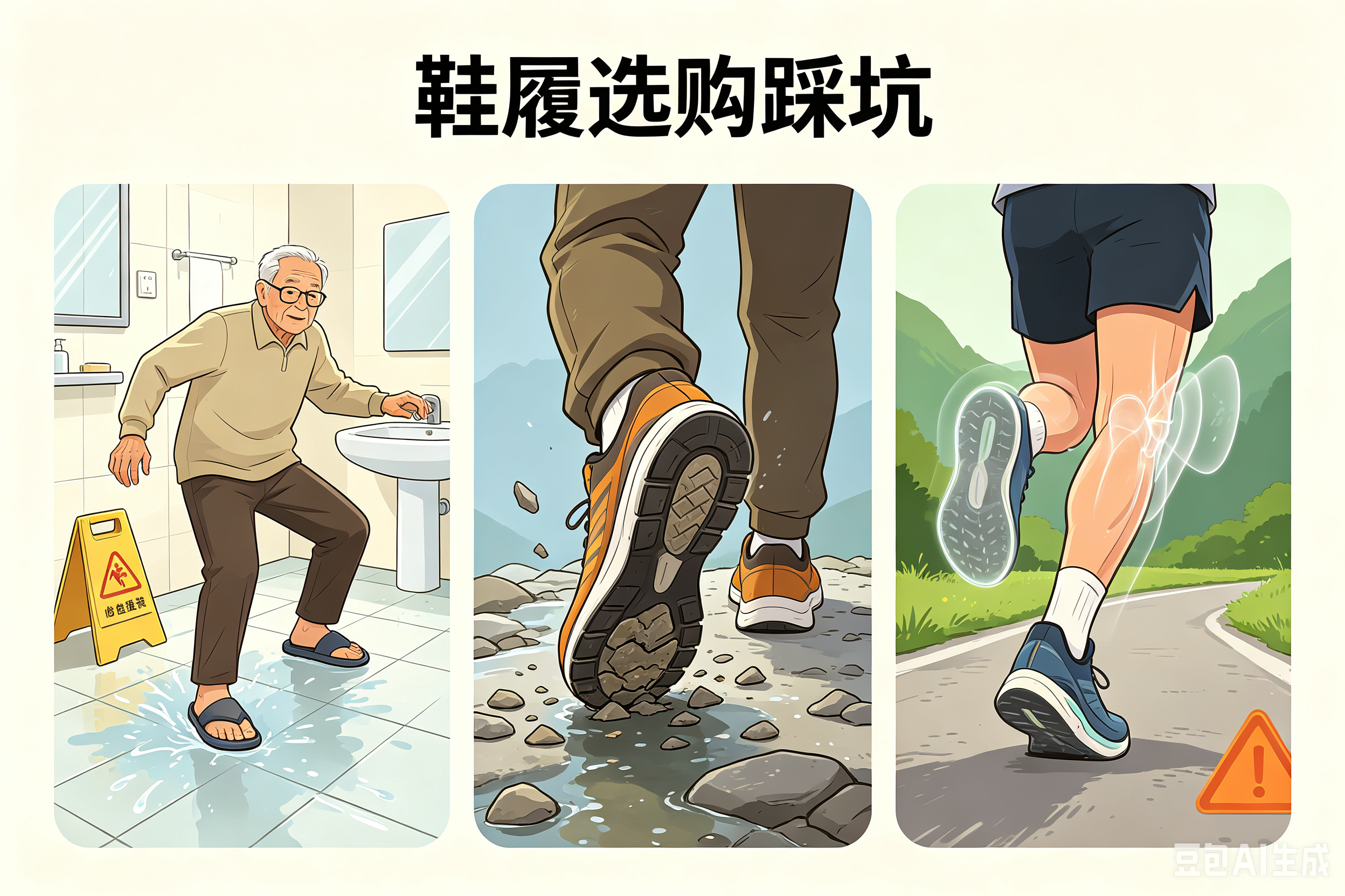 不同场景穿什么鞋不踩坑?沸腾质量测评:从3类行走场景,教你选对不踩雷