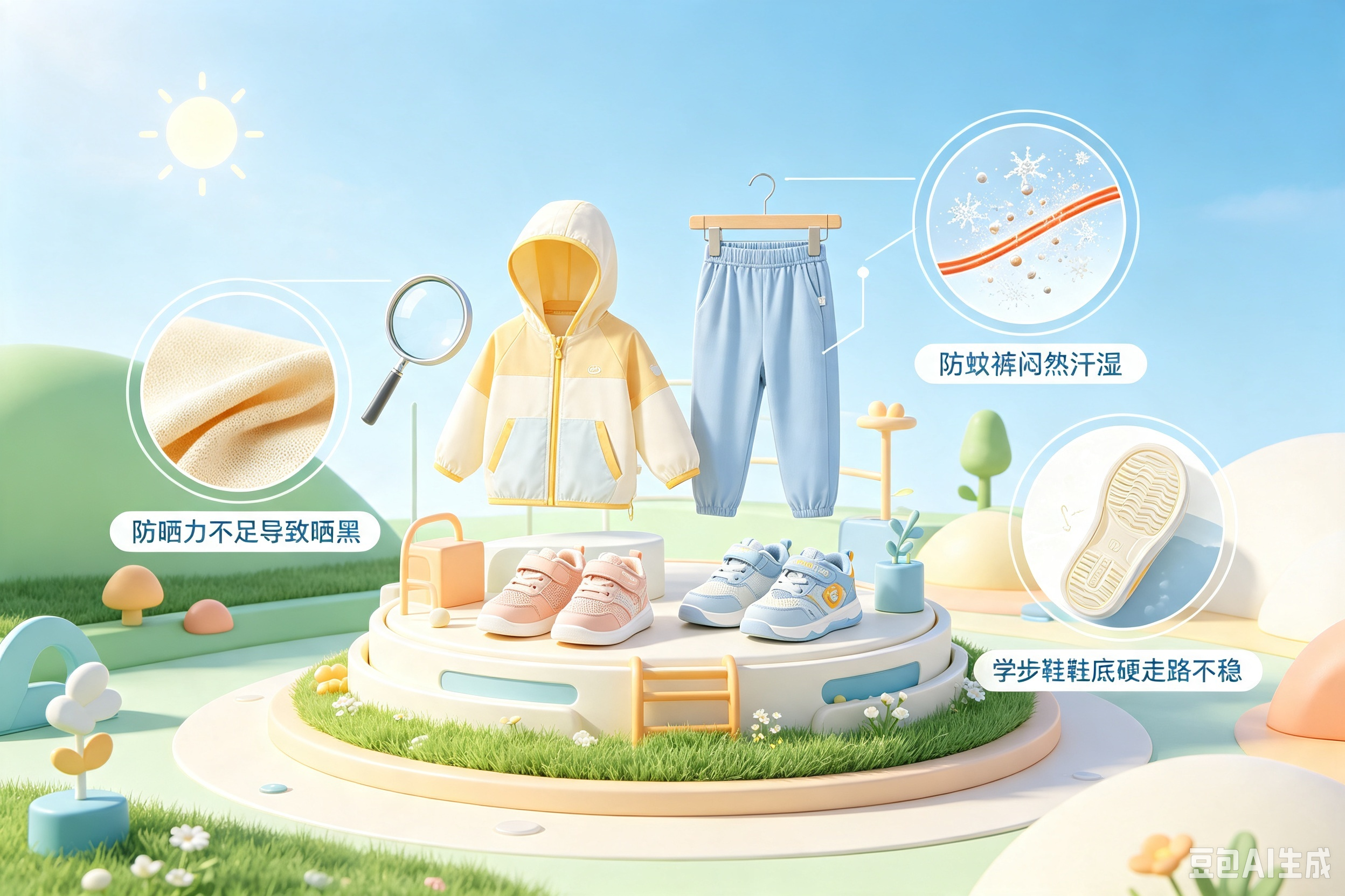 3类夏日单品核心指标实测对比，儿童夏季穿搭这样选才靠谱｜沸腾质量测评