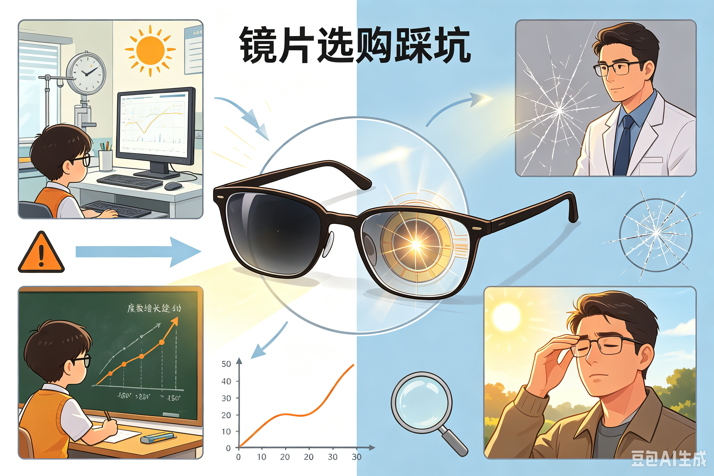 测评丨2类眼镜镜片：不同需求怎么选，一篇讲明白